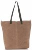 Kožené kabelka shopper bag Vera Pelle zemitá 80041